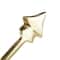 White & Gold Aluminum Tabletop Globe in Arrow Stand